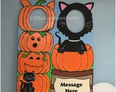Black Cat Photo Op . Halloween party Cutout, Outdoor
