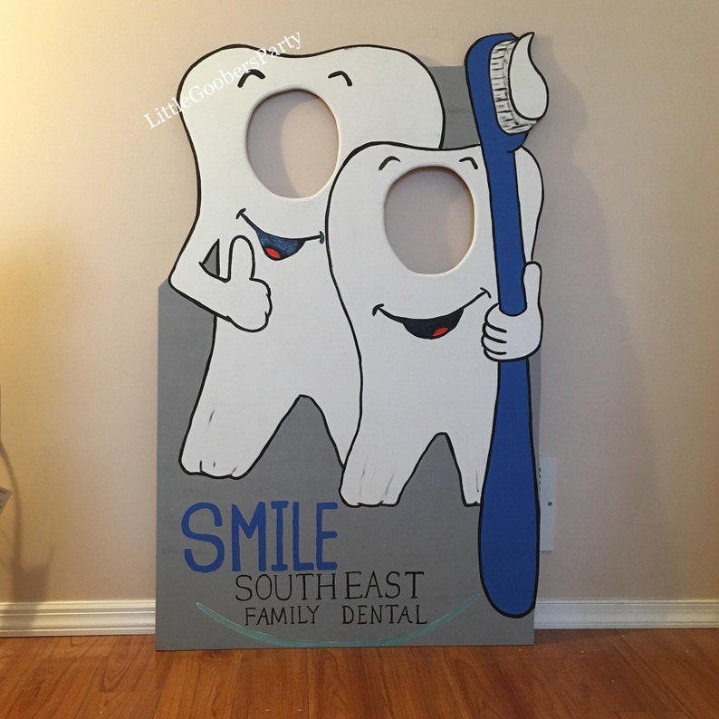 Rocking Dentist Display Board Tooth Photo Booth Prop Face in Etsy