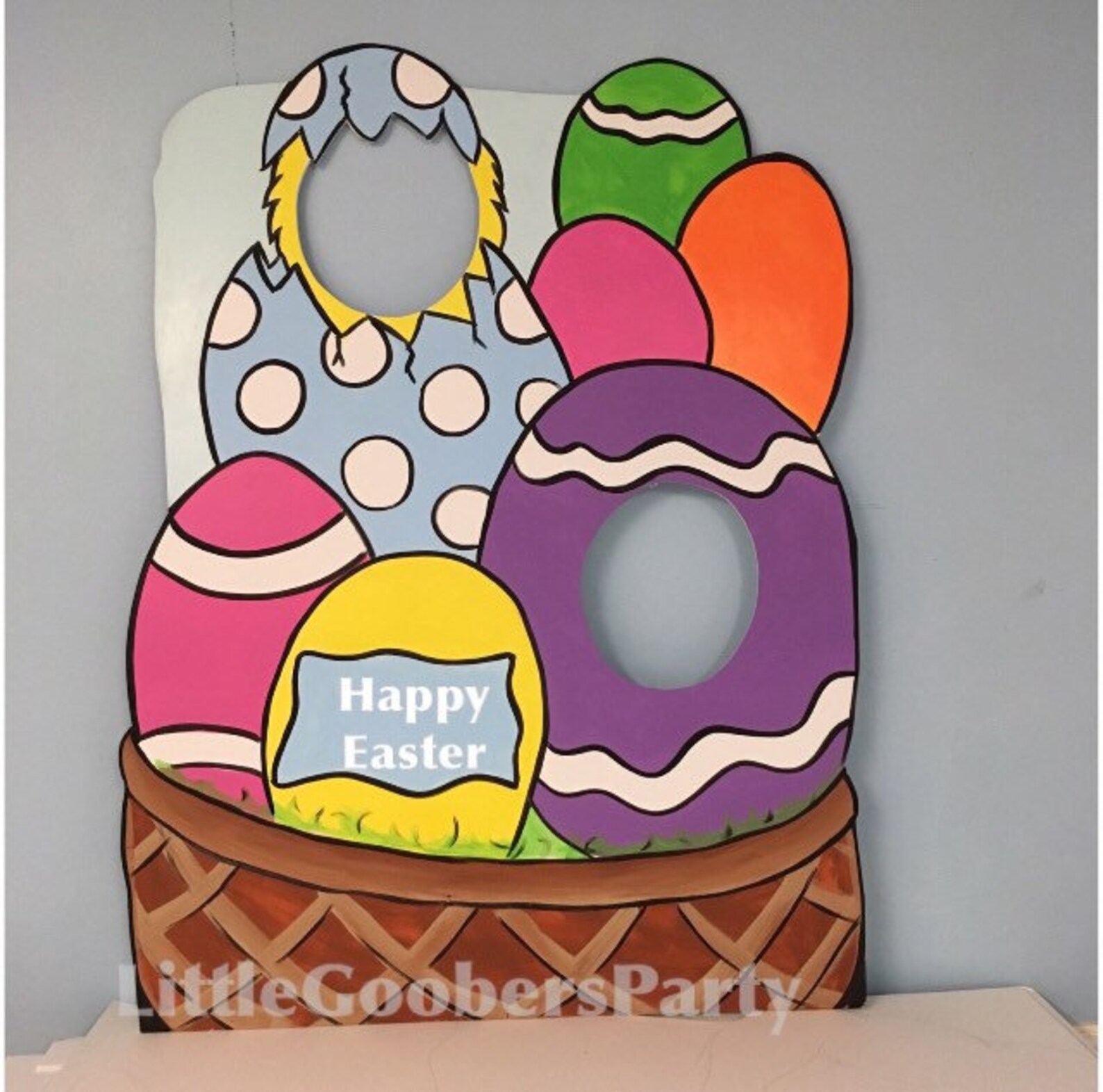 Easter Bunny Photo Booth Prop WOODEN Personalized Easter Etsy