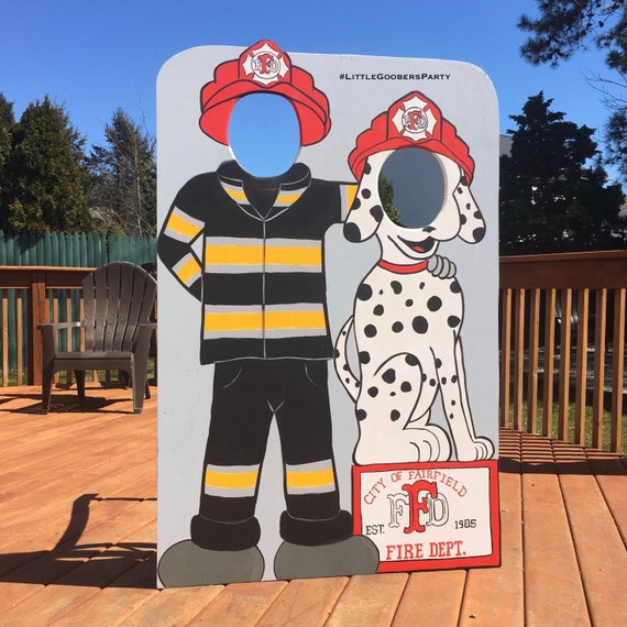 Fireman Photo Prop Wooden Fire Fighter Fireman pillowcase | Etsy