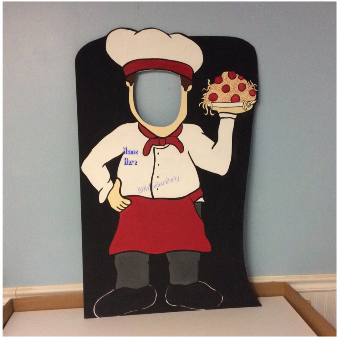 Pasta Chef Photo Op Board: Hand-painted Outdoor Party Prop - Etsy