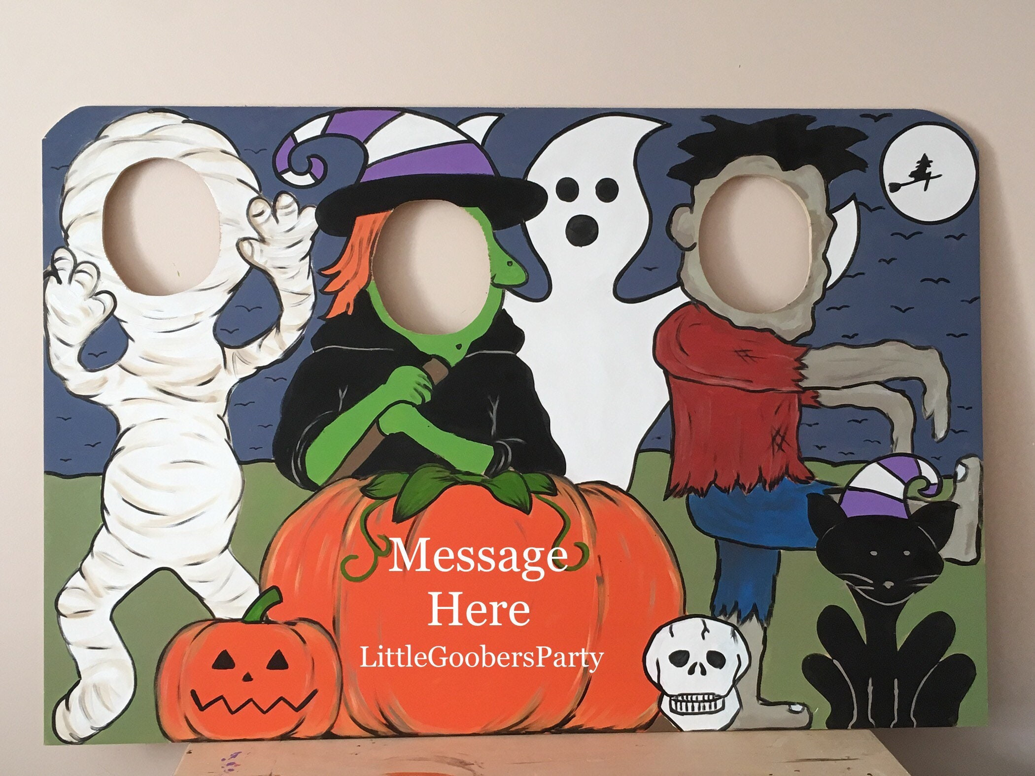 Halloween Photo Op Prop: Hand-painted Wooden Festival Decor - Etsy, image size:2100x1575
