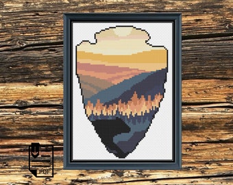 Great Smoky Mountains National Park Cross Stitch PDF PATTERN | Chart | Instant Download | Embroidery | XStitch | Pattern Keeper Compatible