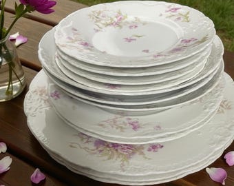 RARE Theodore Haviland Limoges France FLEURETTE Fine China Set for