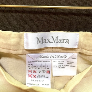 Vintage Max Mara Linen Viscose Pants - Made in Italy