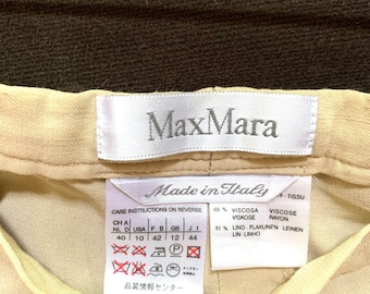 Max Mara 25SS パンツ ベージュ系 Made In Italy Beige trousers female | Max Mara