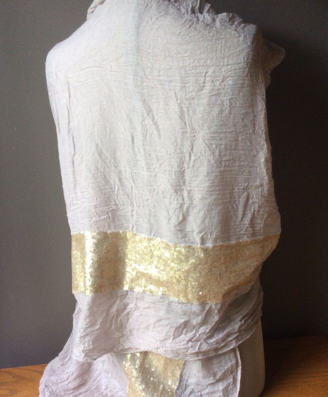 champagne colored shawl