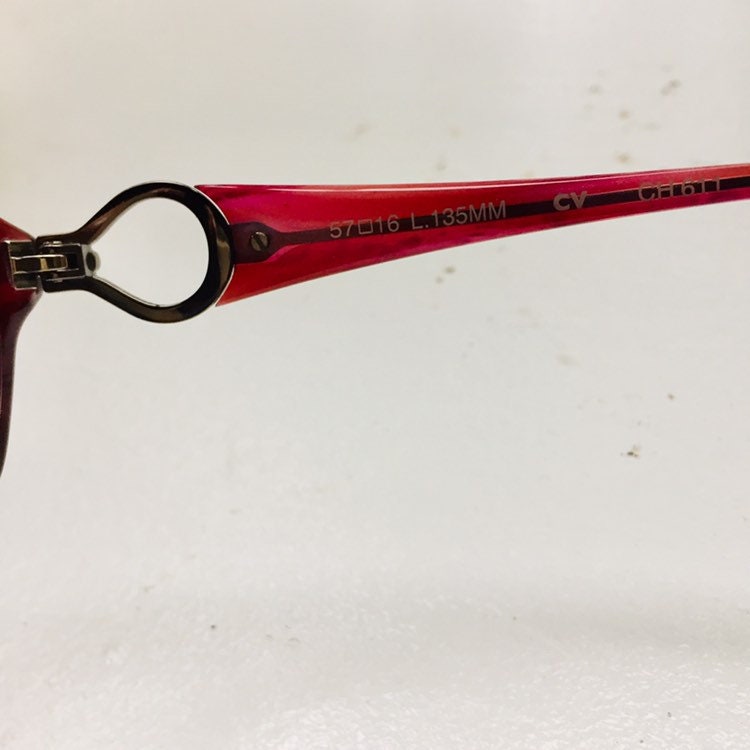 Vintage Cole Haan Sunglasses, Red Amber Color Frame, Dark  display picture 1