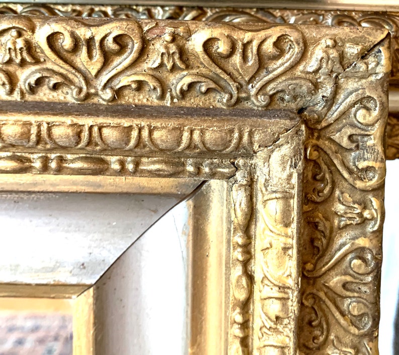 Beautiful Gold Silver Mirror Regency Style Mirror Large Ornate Etsy