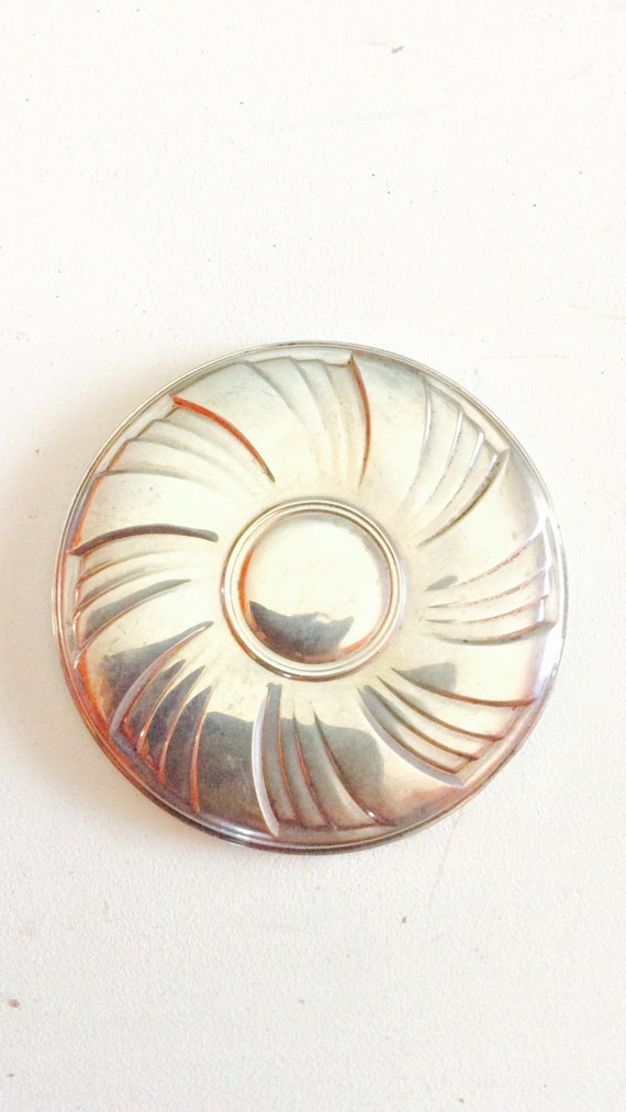 Towel Sterling Silver Mirror Art Deco Style Mirro