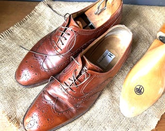 Vintage Oxford Men Shoes, Moreschi Italy, 11"1/2 long