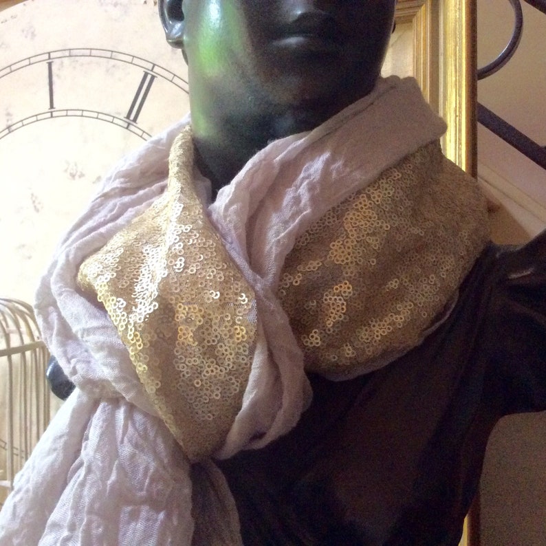 champagne gold shawl