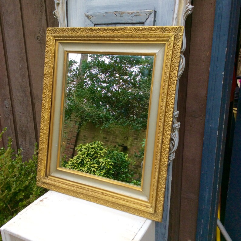 Beautiful Gold Silver Mirror Regency Style Mirror Large Ornate Etsy