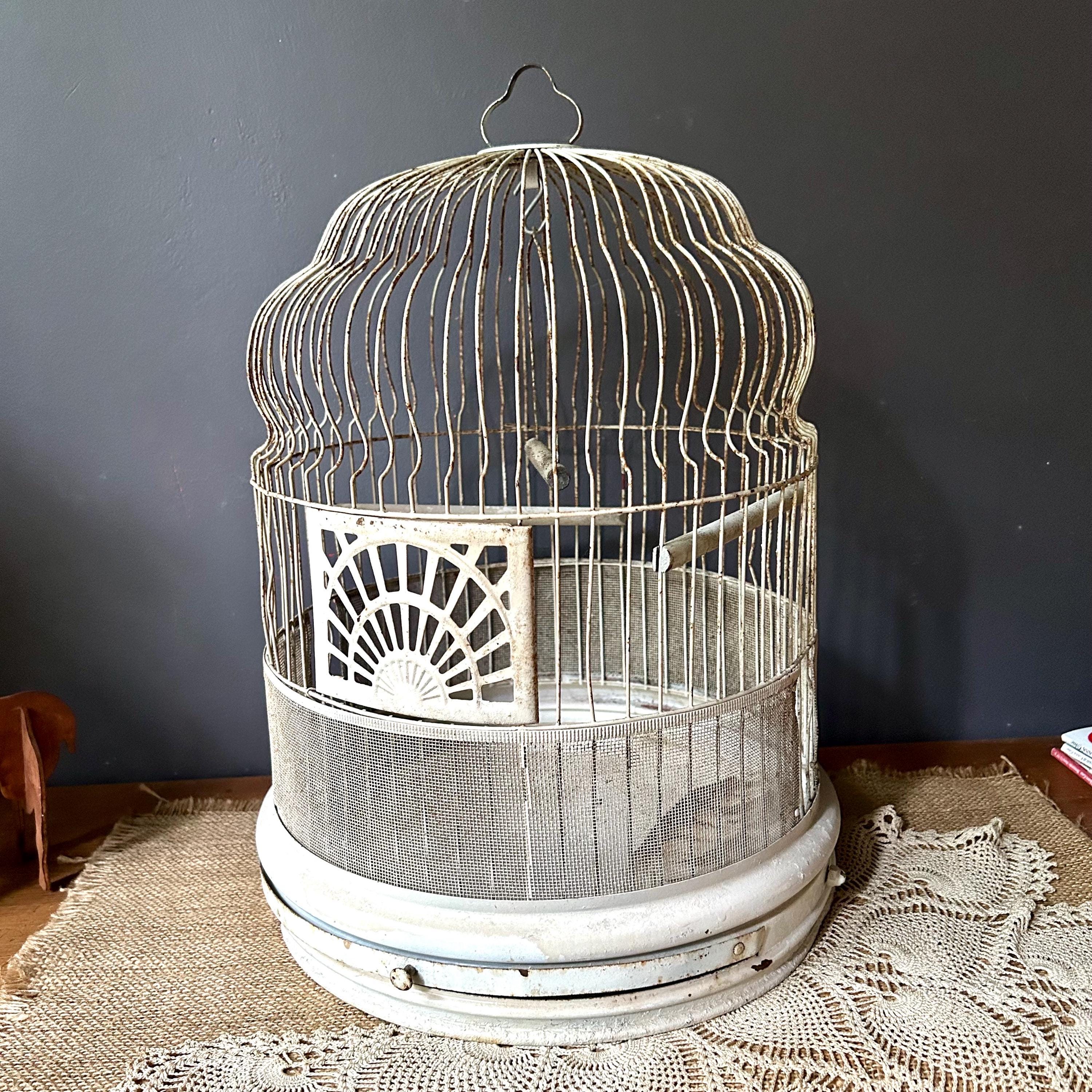 Vintage Hendryx Birdcage: Shabby Chic Garden Decor - Etsy