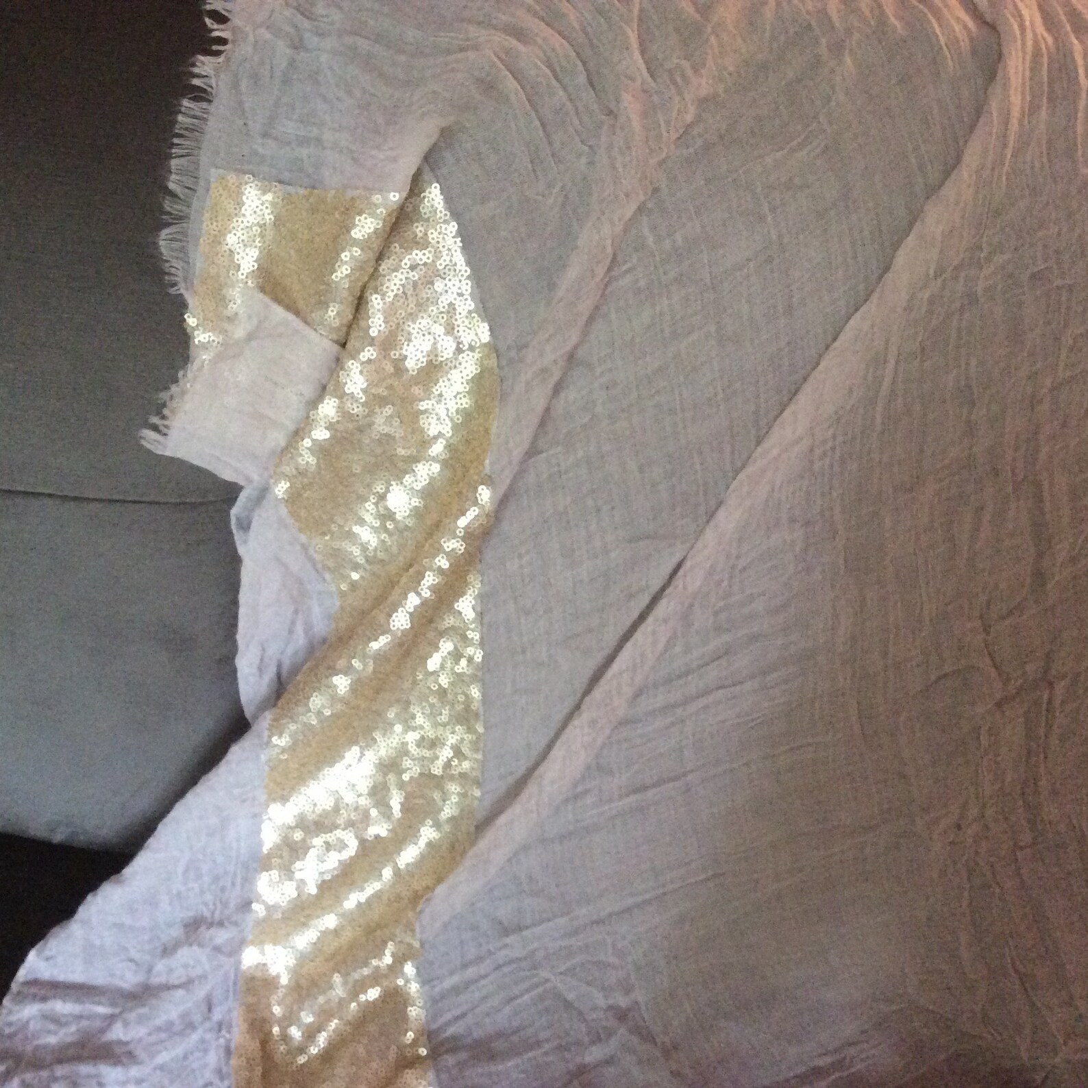 champagne colored shawl