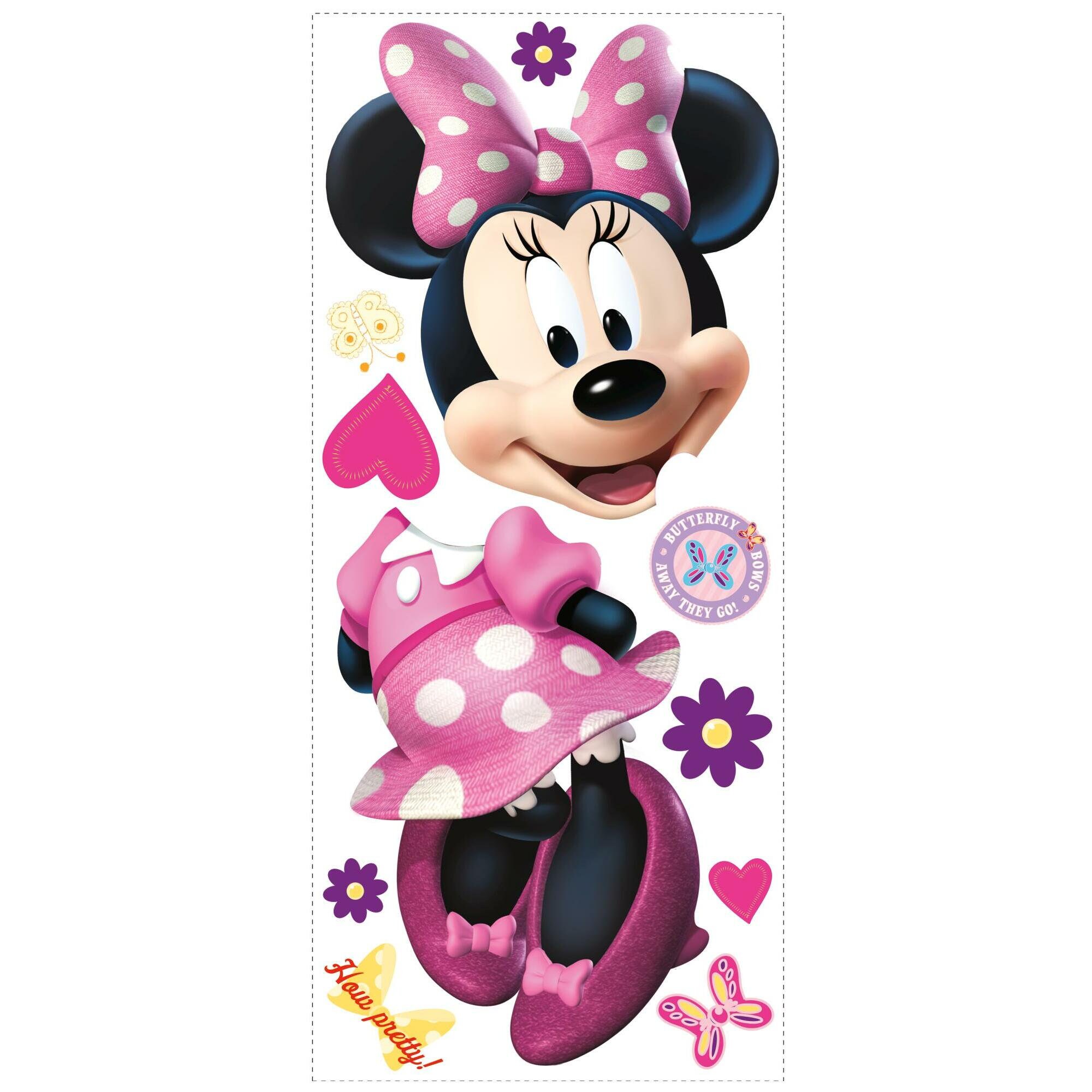 Minnie Mouse Bowtique Peel and Stick Giant Wall Decals Girls Etsy