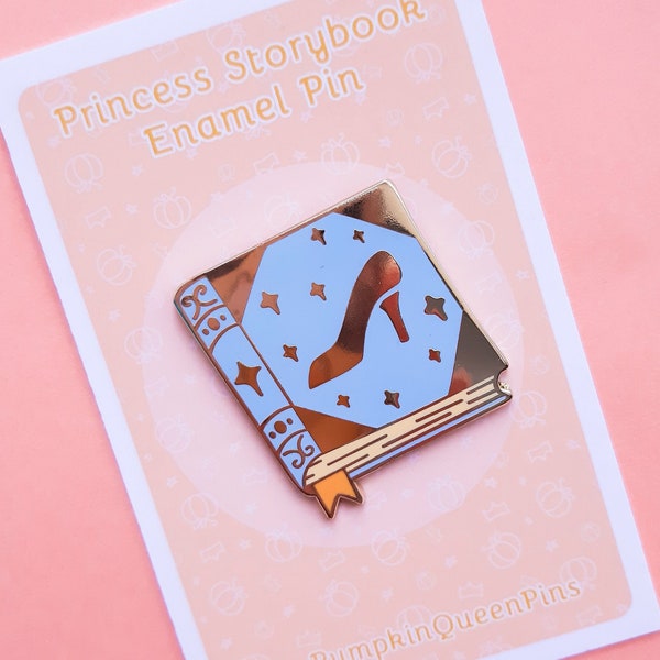 Cinderella Storybook Pin l Hard Enamel Pin l PumpkinQueenPins