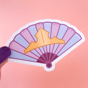 Starlit Princess Waltz Fan Glossy Sticker - Sleeping Princess Crown