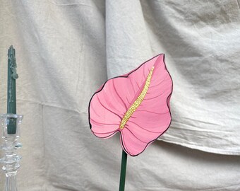 Anthurium Rosa - fiore singolo