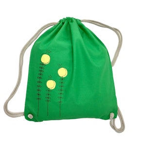 Sale: gym bag green poppy capsule, abstract plant, flower, floral, bag, women, girl