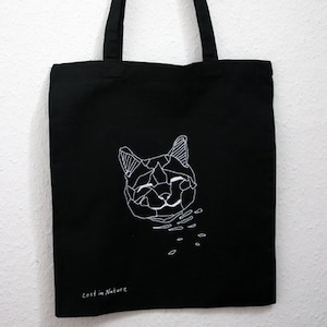 Sale: Cat Bag, Cotton Bag, Screen Printed, Hand Printed
