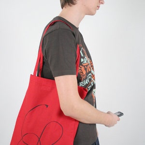 Sale: bag headphones, red, carrying bag, jute bag, cotton bag, shopper image 4