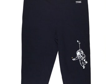 Leggings, "Kosmonaut", navy, printed trousers, astronaut, screen-printed, printed clothes