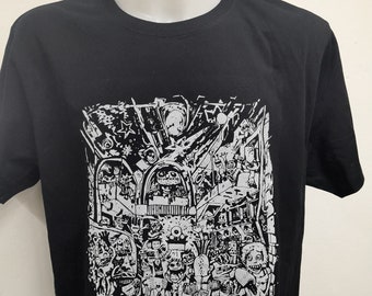 T-Shirt „Partydome“ ,   schwarzes Fairtrade Shirt aus Biobaumwolle, vegane Druckfarben Handmade Siebdruck