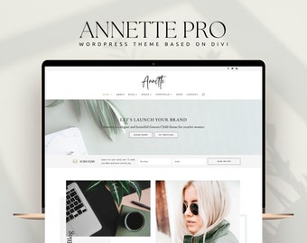 Business Coach WordPress Theme Annette Pro / Divi Child Theme / Virtual Assistant / Media Manager