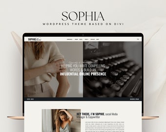 Copywritting WordPress Theme / Business Coach / Divi Child Theme / Social Media / Virtual Assistant