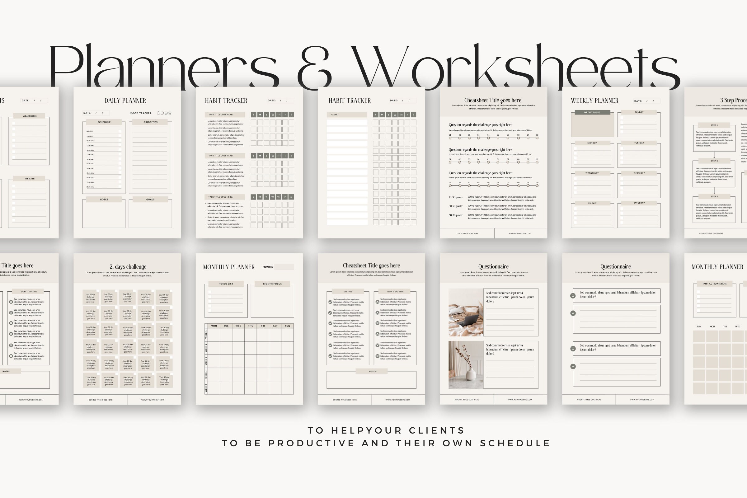 Canva Ebook Workbook Template Ingrid / Content Creator / Media Manager ...