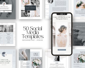 Canva  Photography Instagram Templates Shirley / Wedding Photography