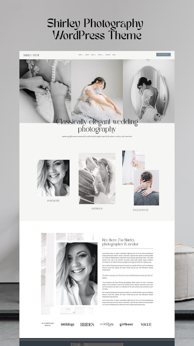 Photography Wordpress Template Divi Child Theme imagen 5