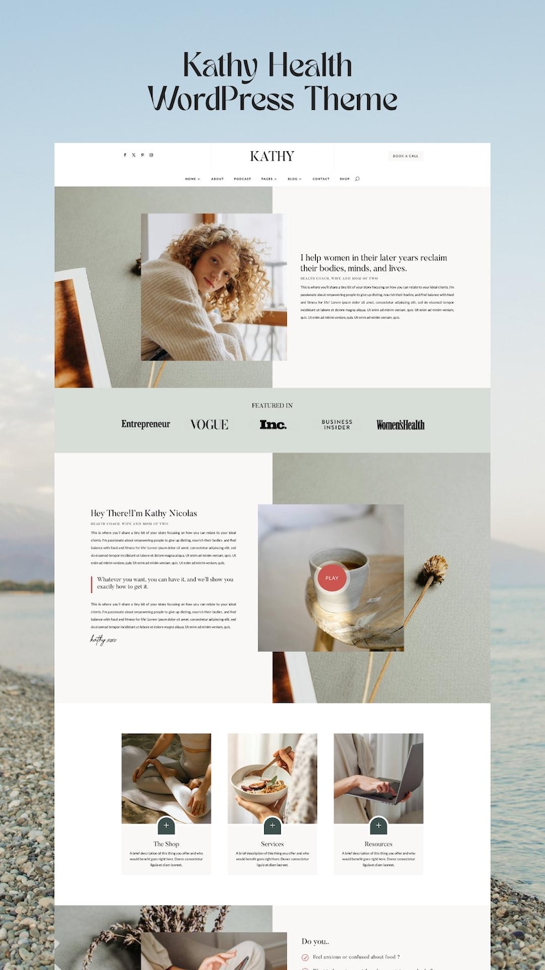 Wellness Coach WordPress Theme: Divi Child Theme for Therapists afbeelding 4