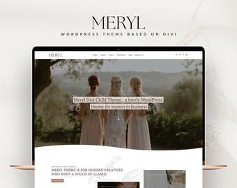 Boho Photography WordPress Theme / Event Planner / Divi Child Theme / stylist / flourists / portrait photographers