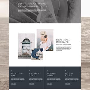 Photography Wordpress Theme Shirley / Divi Child Theme / Event Planners / Wedding Photography / Florist / Stylist