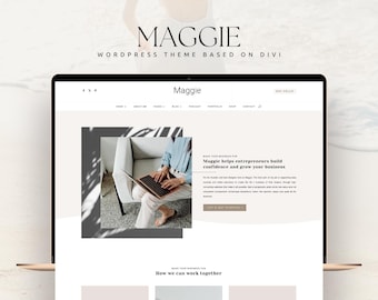 WordPress Template for Coaches Maggie Divi Child Theme