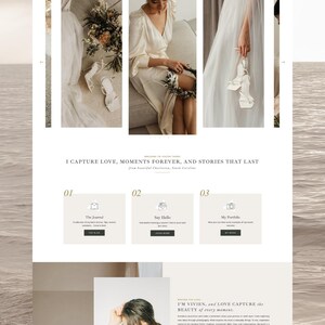 Photography WordPress Template Vivien Pro / Divi Child Theme / Event Planner / Florist /Wedding Photography / Stylist image 4