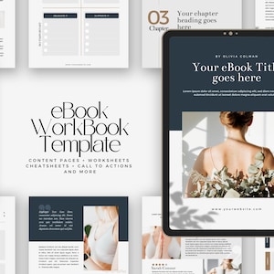 Canva Wellness Health Ebook Workbook Template Olivia Pro / Skincare Ebook / Lifestyle Coach / Yoga Instructor / Counselor / Therapist