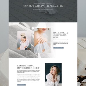 Website Photography Theme Shirley / Divi Child Theme / Event Planners / Wedding Photography / Florist / Stylist