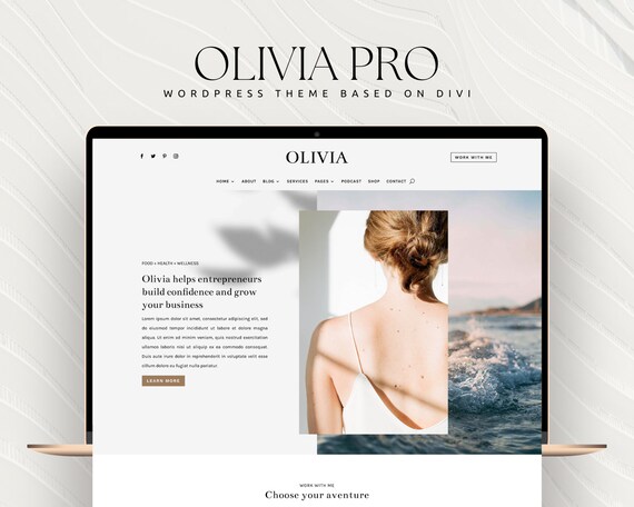 Wellness Coach WordPress Theme Divi 5 – Olivia Pro
