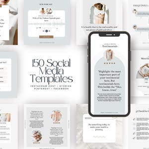 Canva Wellness Health Social Media Templates Olivia Pro / Therapist / Counselor / Minset Coach / Psycologist / Self Help Coach