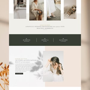 Photography WordPress Template Vivien Pro / Divi Child Theme / Event Planner / Florist /Wedding Photography / Stylist image 6