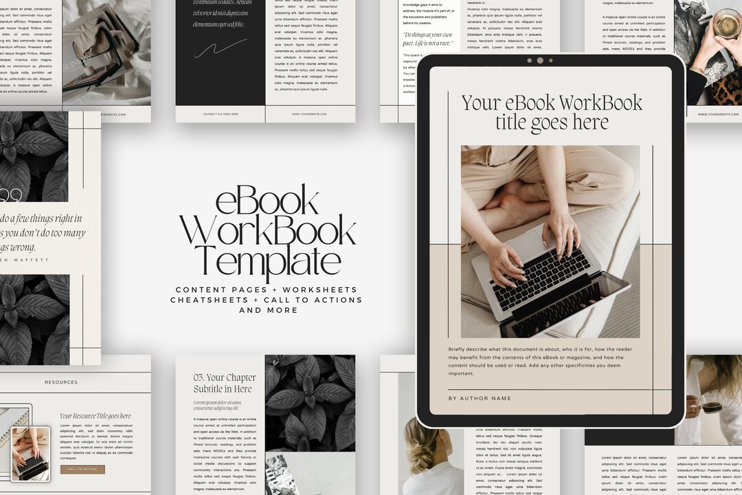 Canva Ebook Workbook Template Hattie Business & Course Creator - Etsy