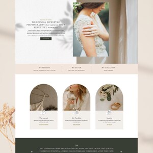 Photography WordPress Template Vivien Pro / Divi Child Theme / Event Planner / Florist /Wedding Photography / Stylist image 3