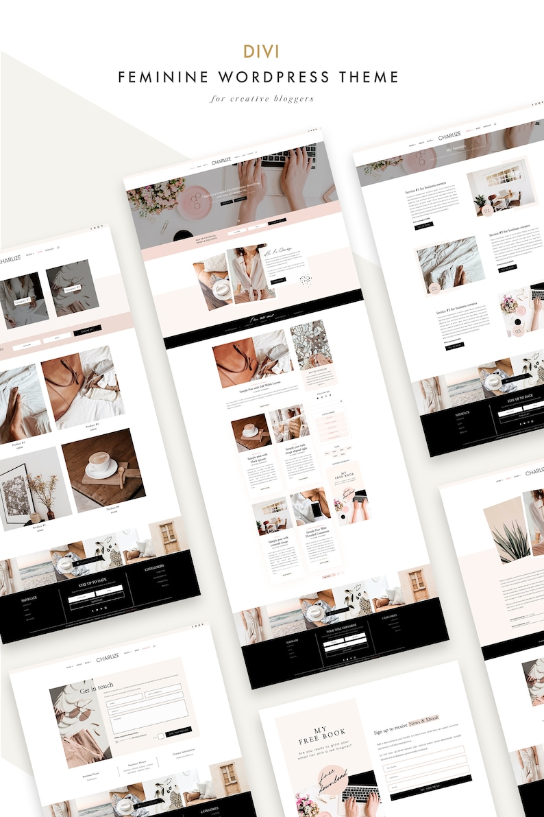 Charlize Feminine WordPress Theme