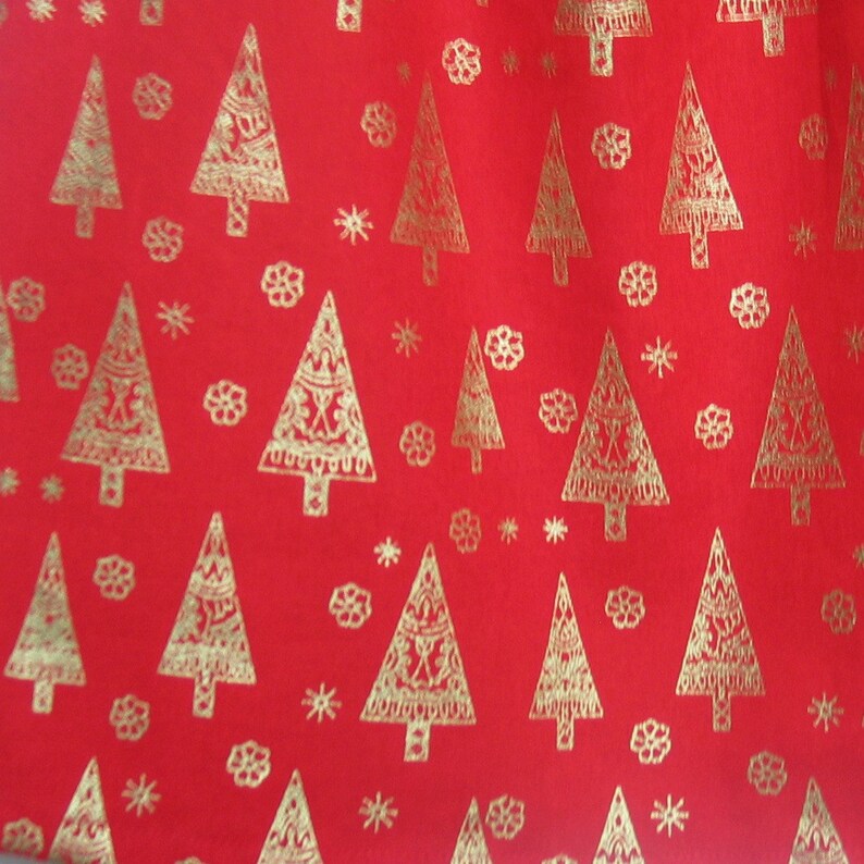 Christmas Dress Baby Girls Red and Gold Christmas Tree Christmas dress in size 1 Last one!