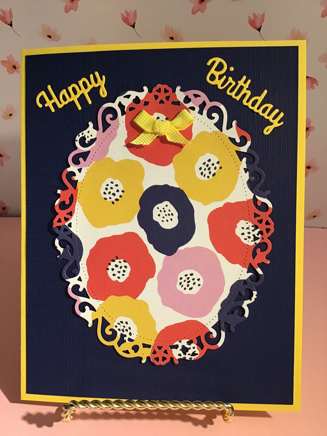 Happy Birthday Card. Handmade Birthday Card. Happy Birthday Etsy