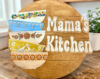Mama’s Kitchen Sign | Kitchen Decor | Farmhouse Kitchen Decor | Mom Gift | Rustic Kitchen Sign | Handmade Kitchen Wall Decor | Gift for Mom