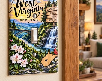 Decorative Light Switch Cover, Custom Switch Plate, Western Farmhouse Boho Wall Decor, Unique Light Switch Plate, Personalized Room Decor